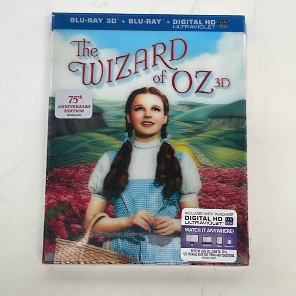 The Wizard of Oz 3-D 75th anniversary, edition, digital HD ultraviolet. NWT Seal